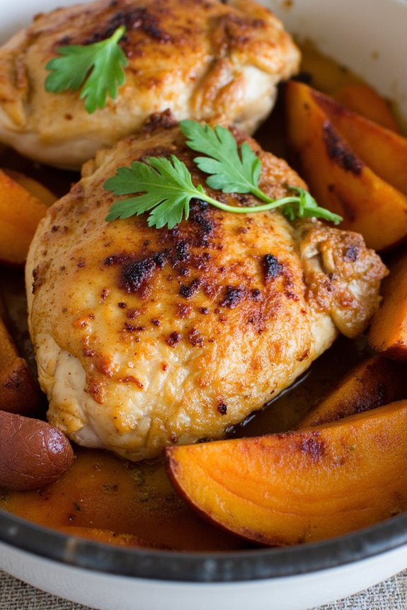 peruvian chicken with sweet potatoes