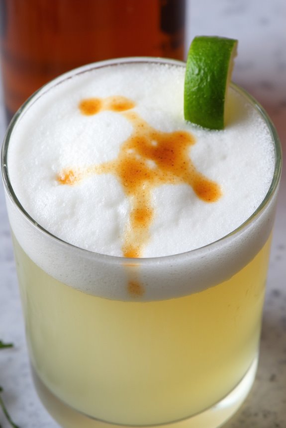 peruvian cocktail with pisco