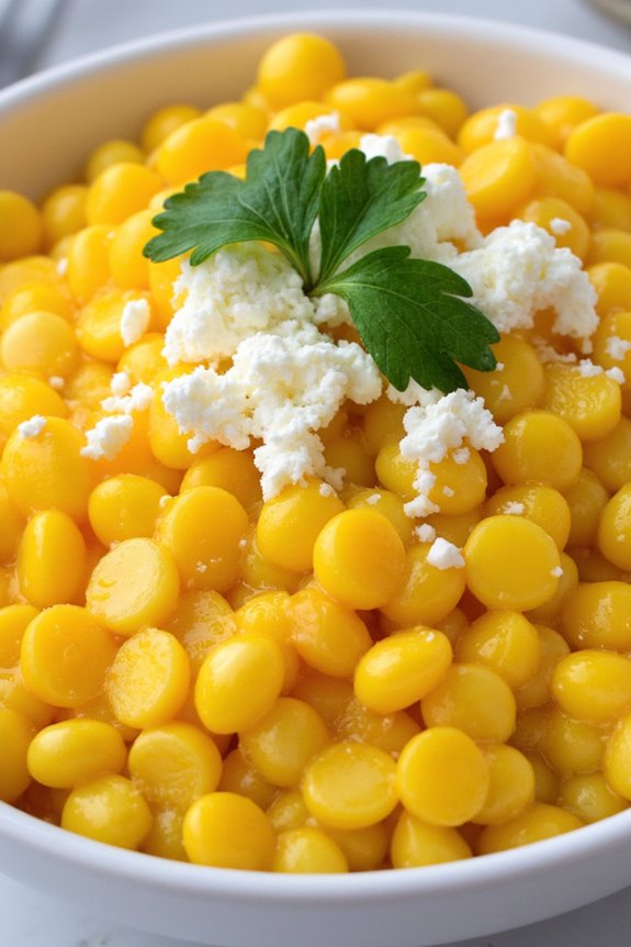 peruvian corn and cheese