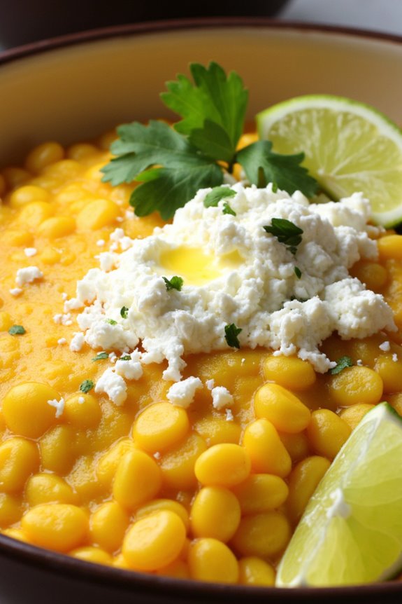peruvian corn and cheese