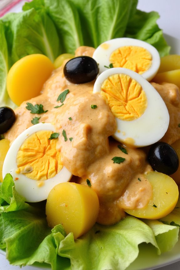 peruvian creamy potato appetizer