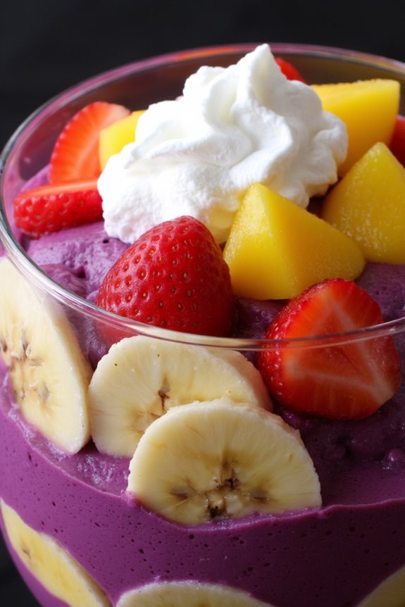 peruvian dessert with layers