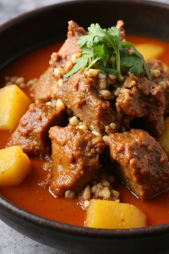 peruvian dried potato stew