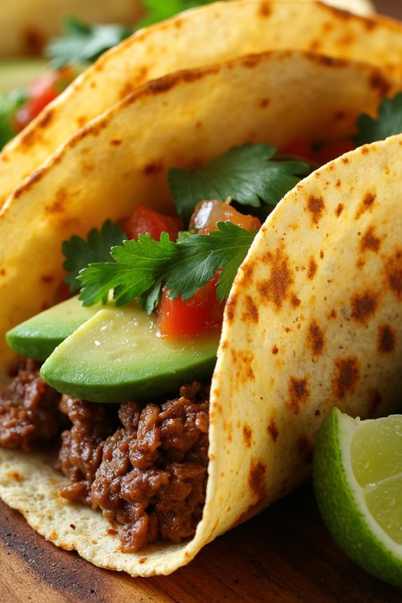 peruvian flavors in tacos