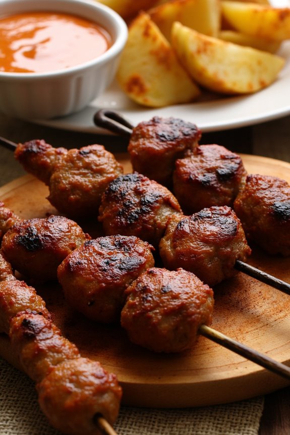 peruvian grilled beef skewers