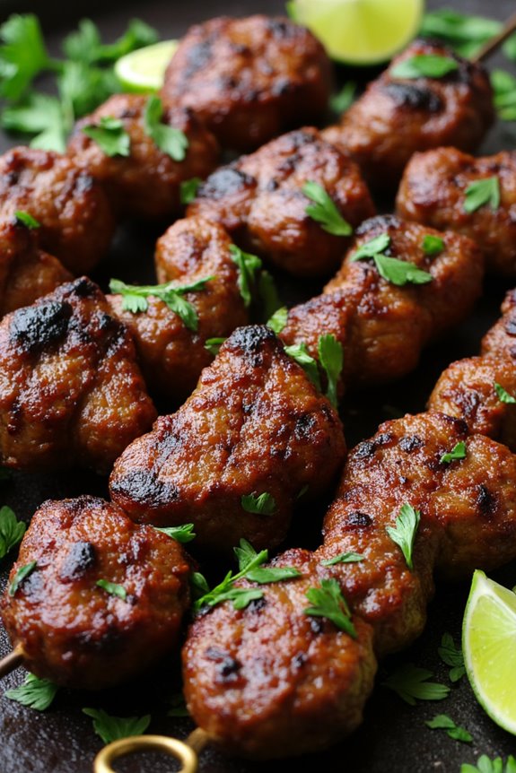 peruvian grilled beef skewers