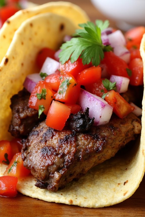 peruvian lamb taco delight