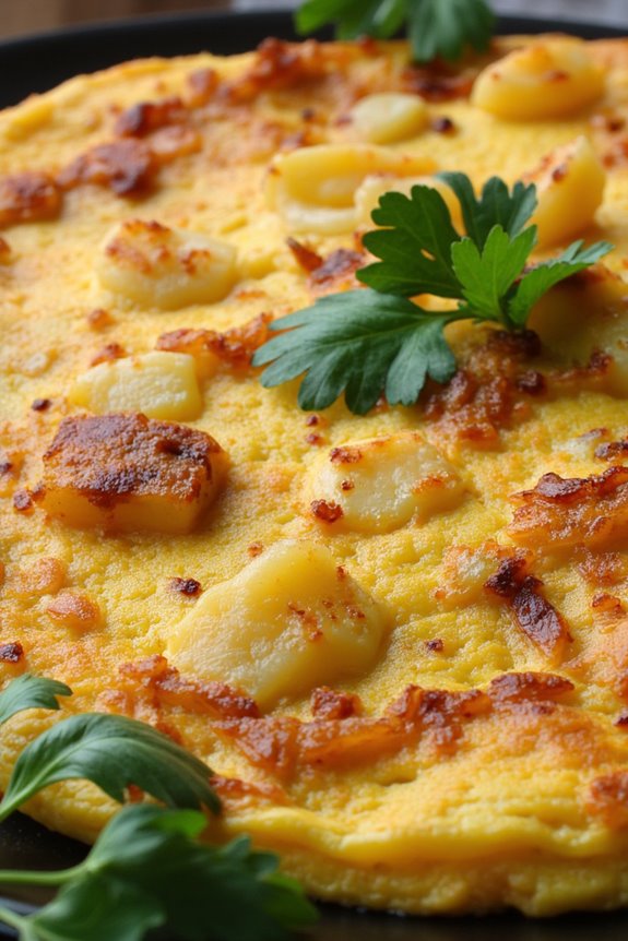 peruvian omelette with potatoes