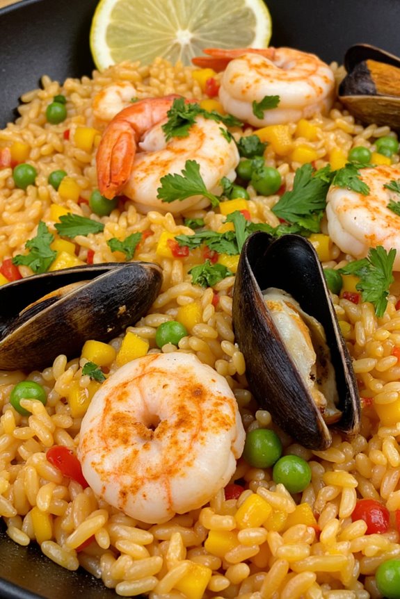 peruvian seafood rice delight