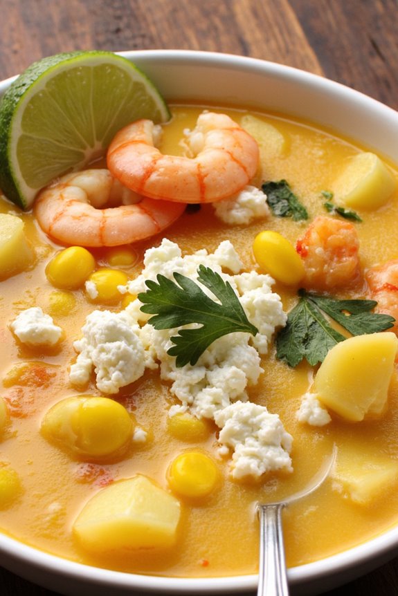 peruvian shrimp chowder delight