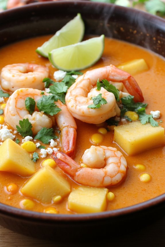 peruvian shrimp chowder delight