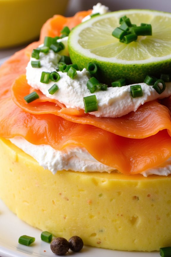peruvian smoked salmon causa