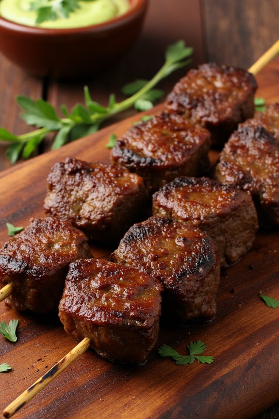 peruvian spiced grilled skewers