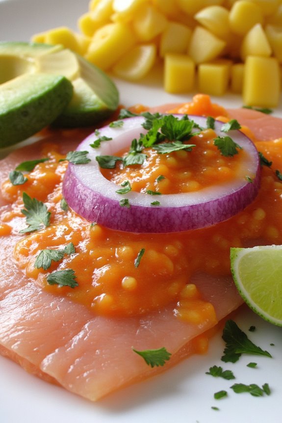 peruvian spicy seafood dish