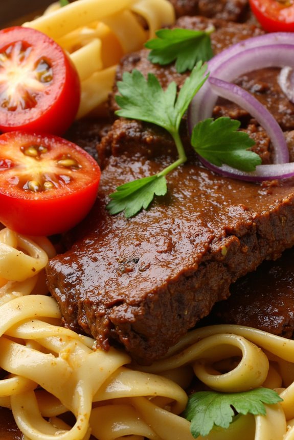 peruvian stir fry pasta fusion