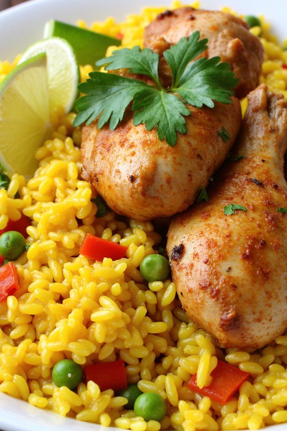 peruvian yellow rice dish