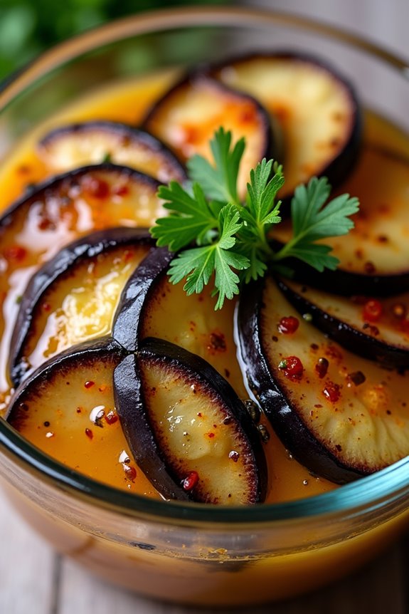 pickled eggplants flavorful appetizer