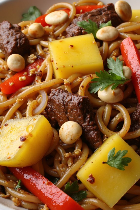 pineapple cashew stir fry delight