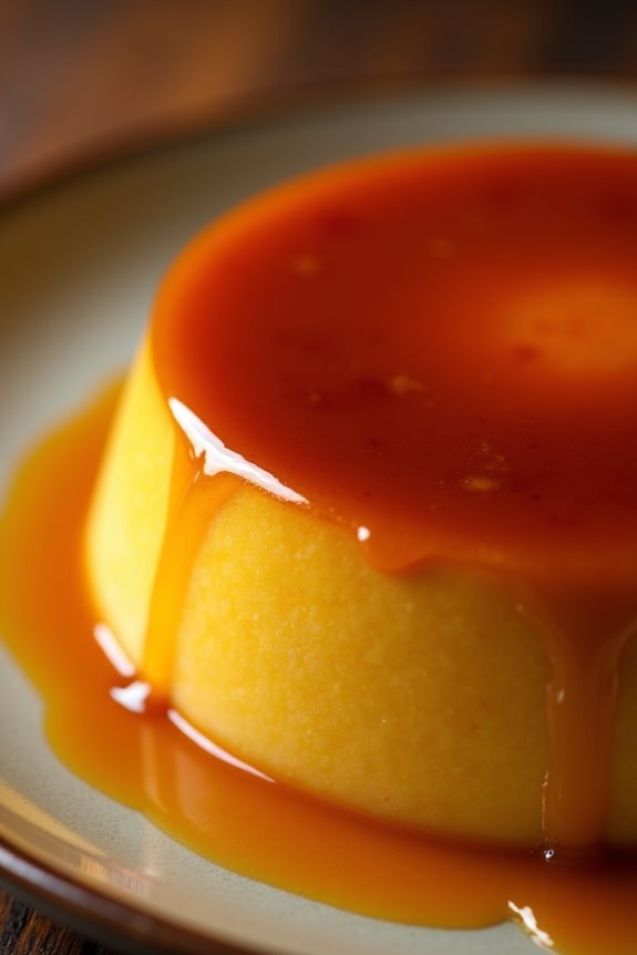 pumpkin infused creamy custard