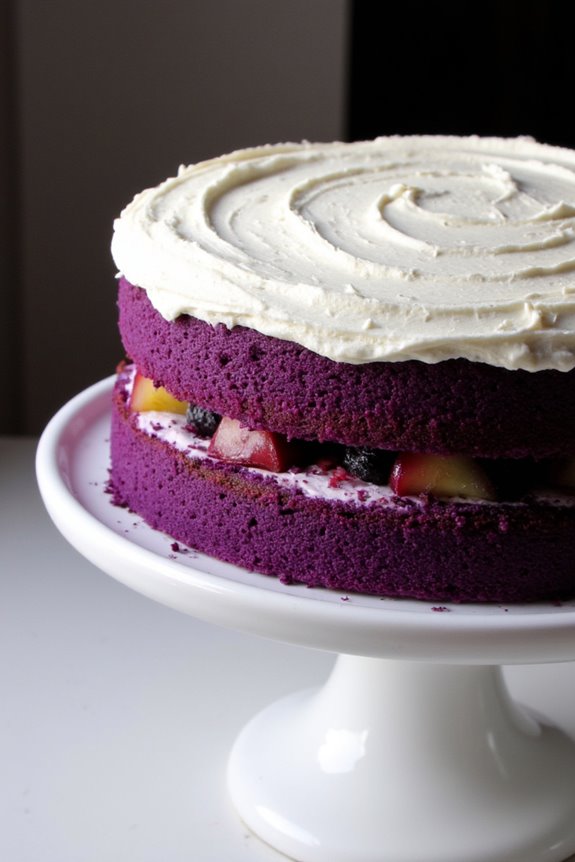 purple corn dessert cake