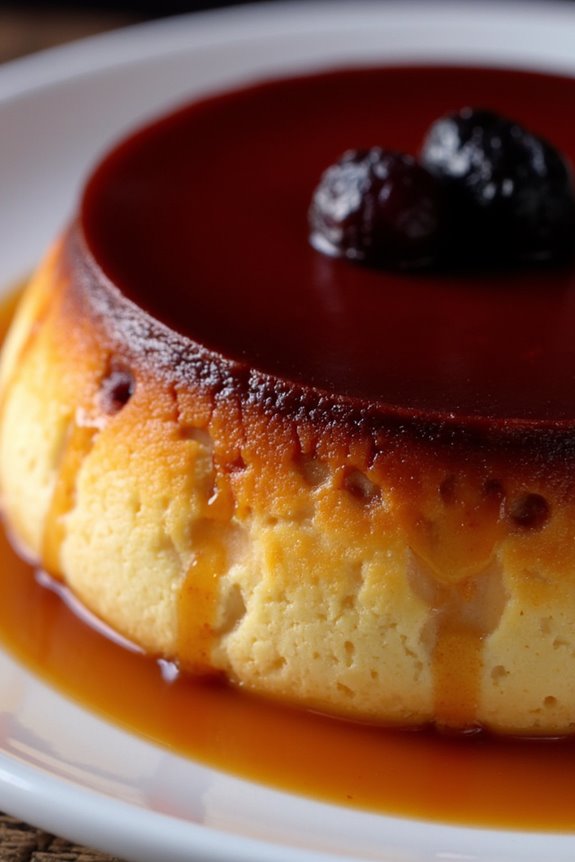 purple corn flan delight