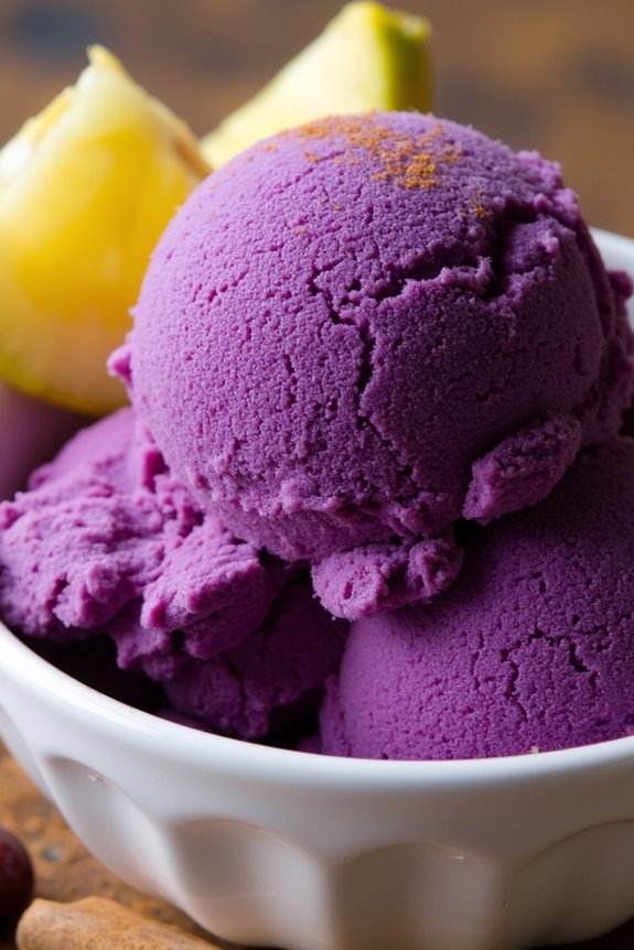 purple corn ice cream delight