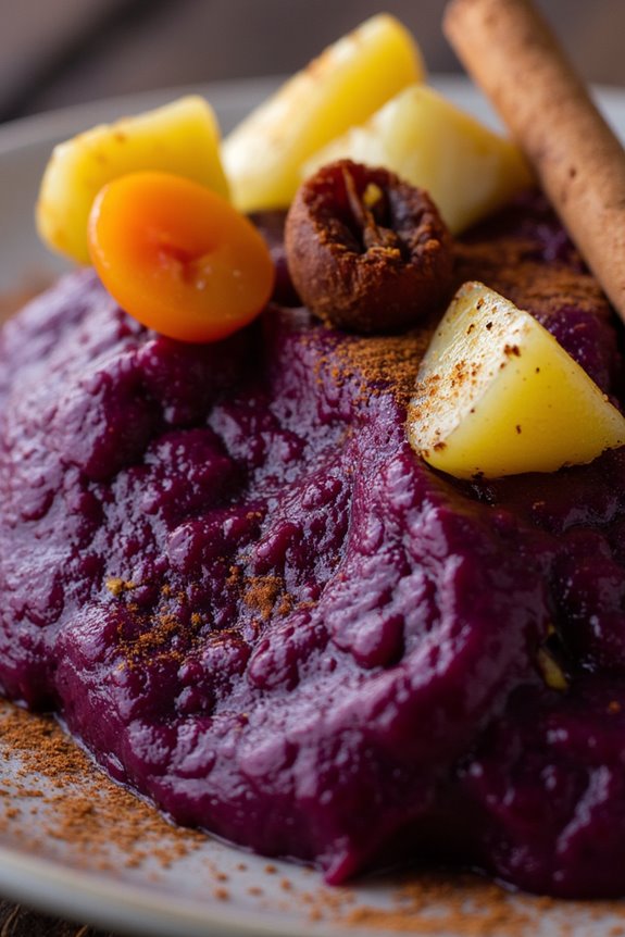 purple corn sweet pudding