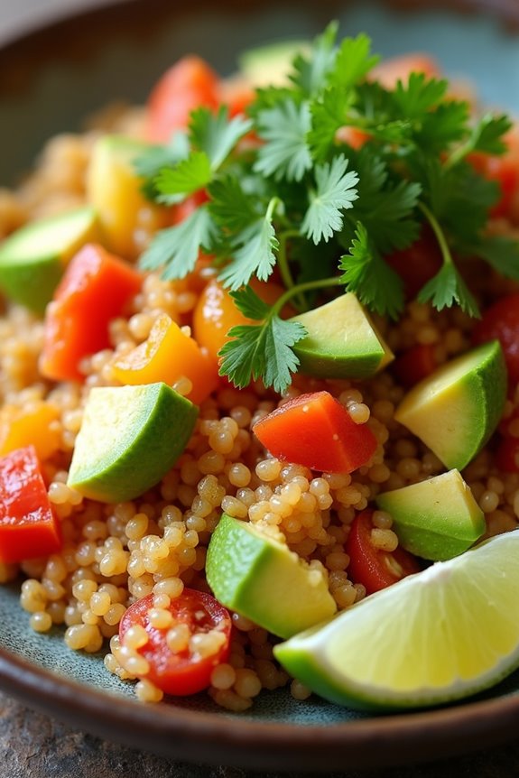 quinoa and avocado vatapa
