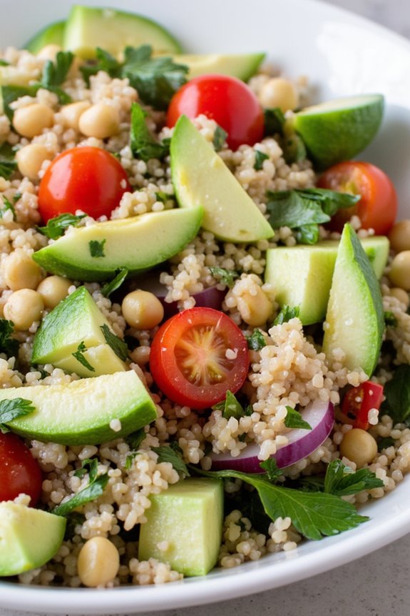 quinoa based gluten free tabbouleh
