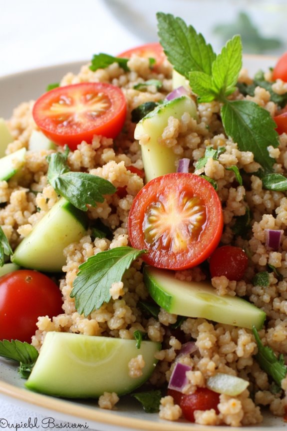 quinoa salad with peruvian flavors