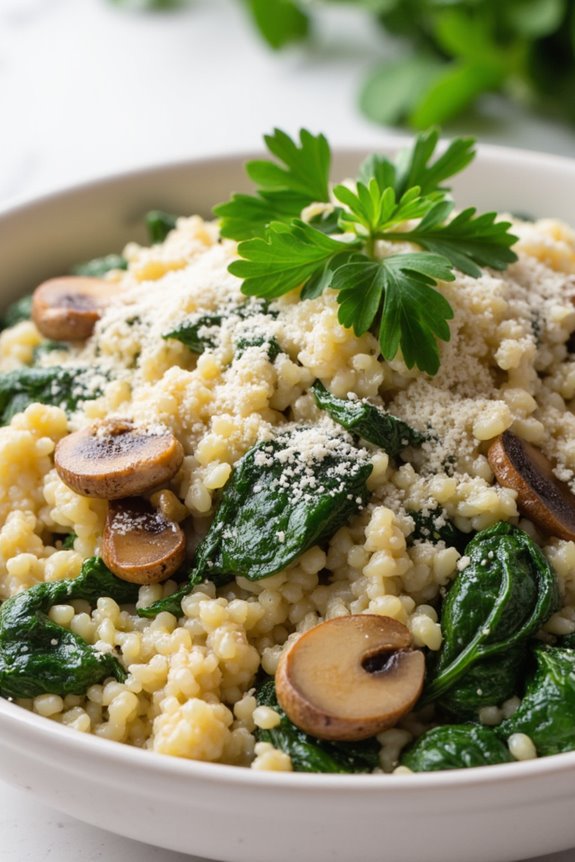 quinoa spinach risotto recipe