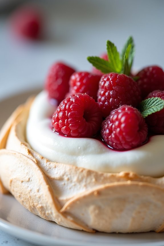 raspberry meringue cream delight