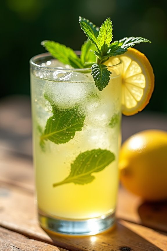 refreshing chilean mint lemonade