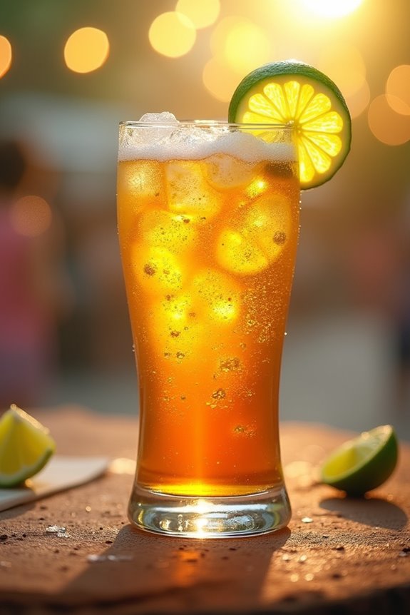 refreshing colombian beer soda