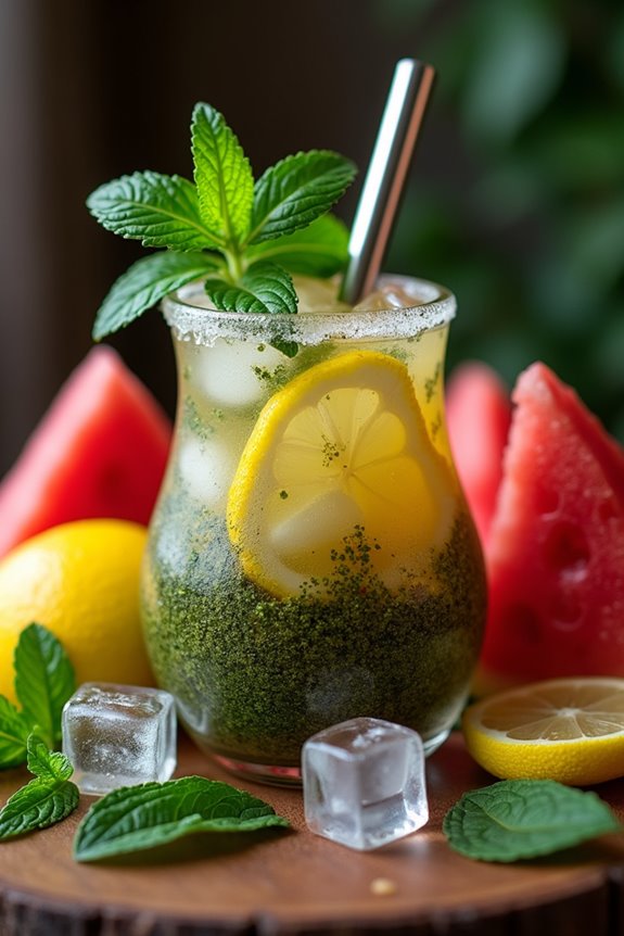 refreshing communal herbal infusion