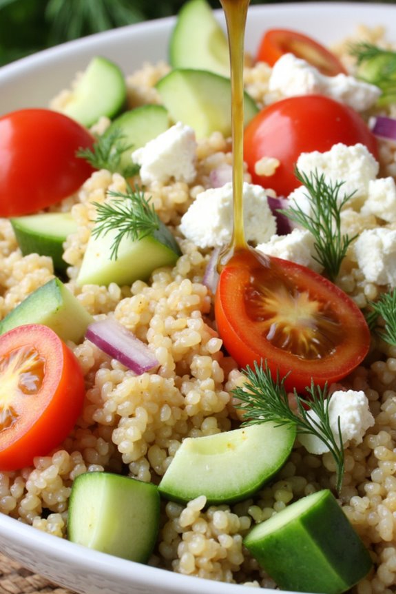 refreshing quinoa cucumber salad