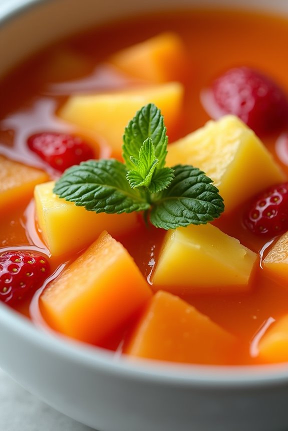 refreshing seasonal fruit dessert
