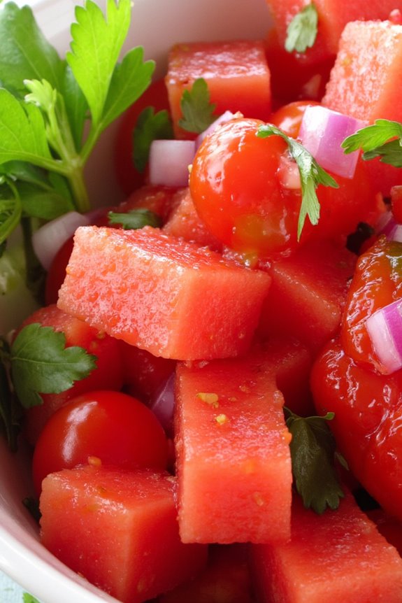 refreshing summer watermelon salsa