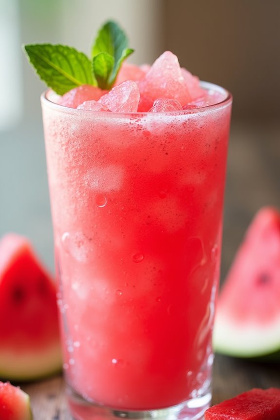 refreshing summer watermelon slushie