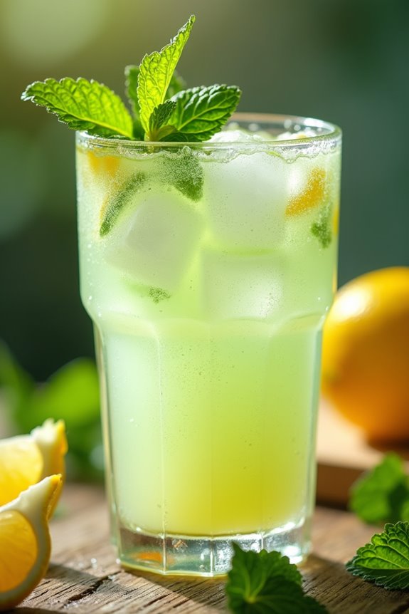 refreshing sweet tangy lime beverage
