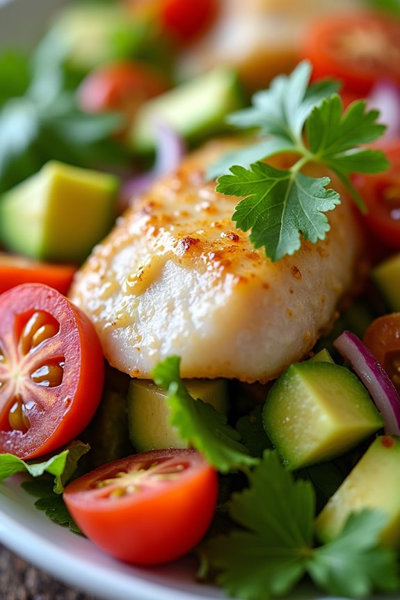 revitalizing chilled fish salad