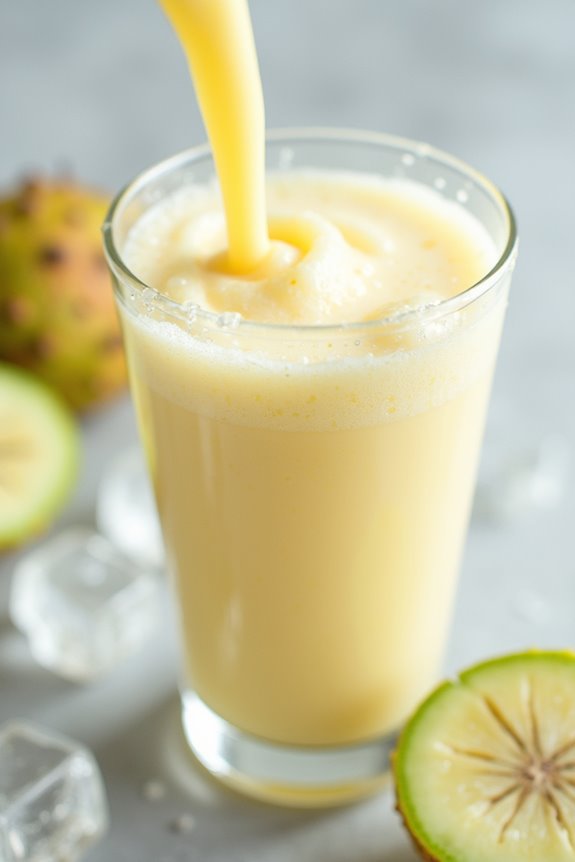 revitalizing creamy soursop juice