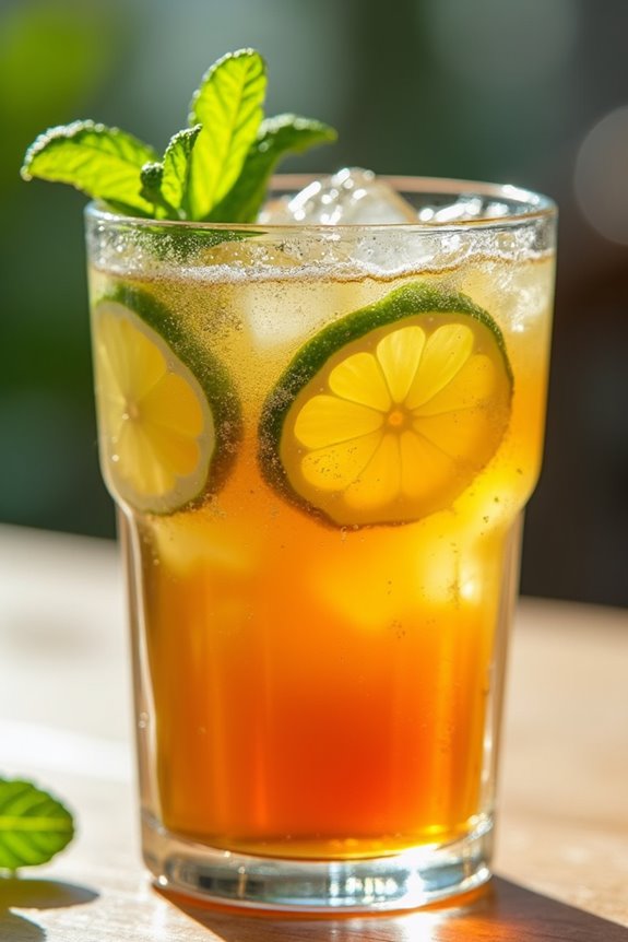 revitalizing ginger lime beverage