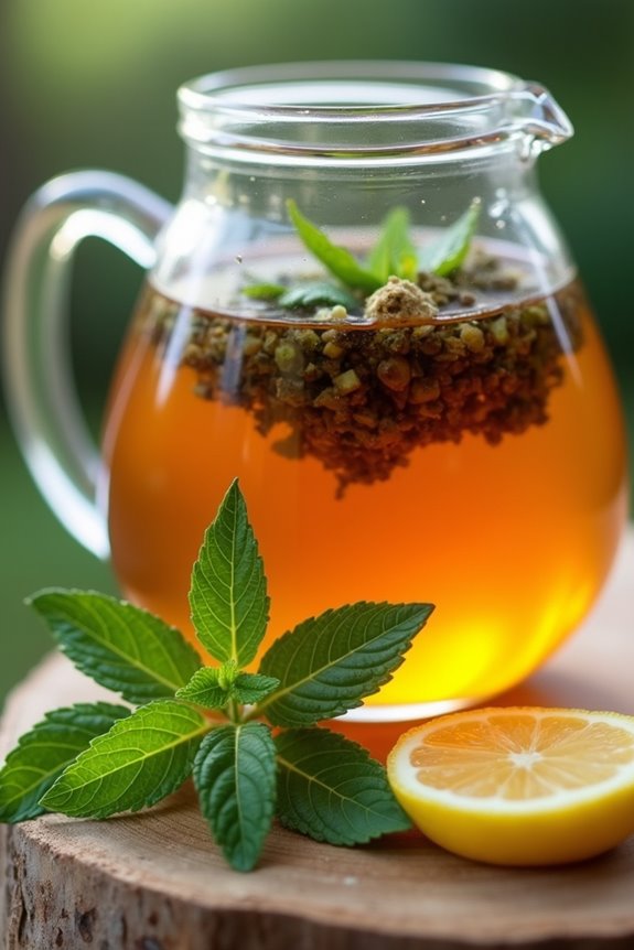 revitalizing herbal mate beverage