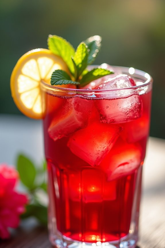 revitalizing hibiscus iced tea