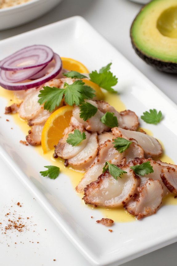 revitalizing octopus citrus dish