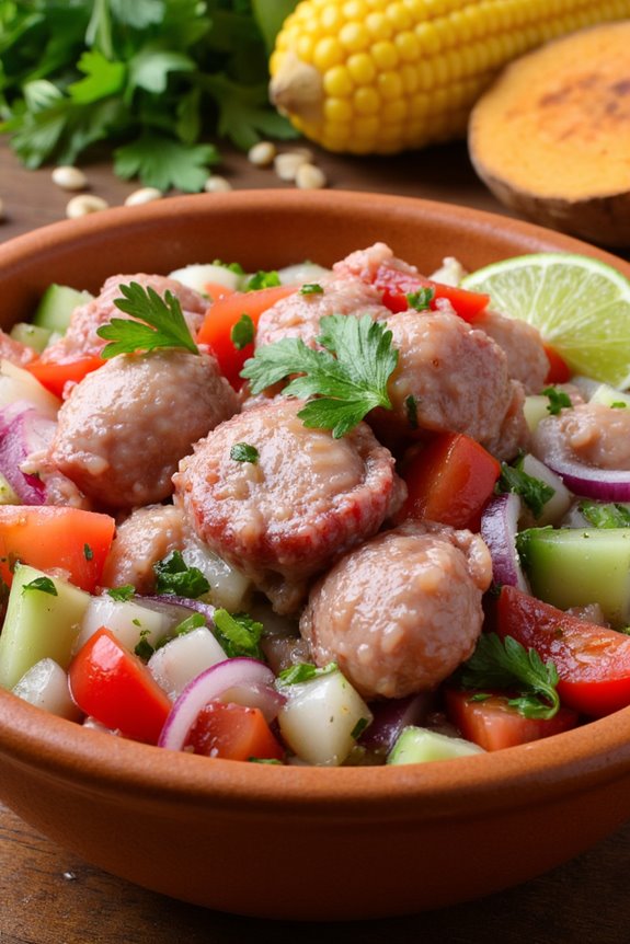 revitalizing peruvian octopus ceviche