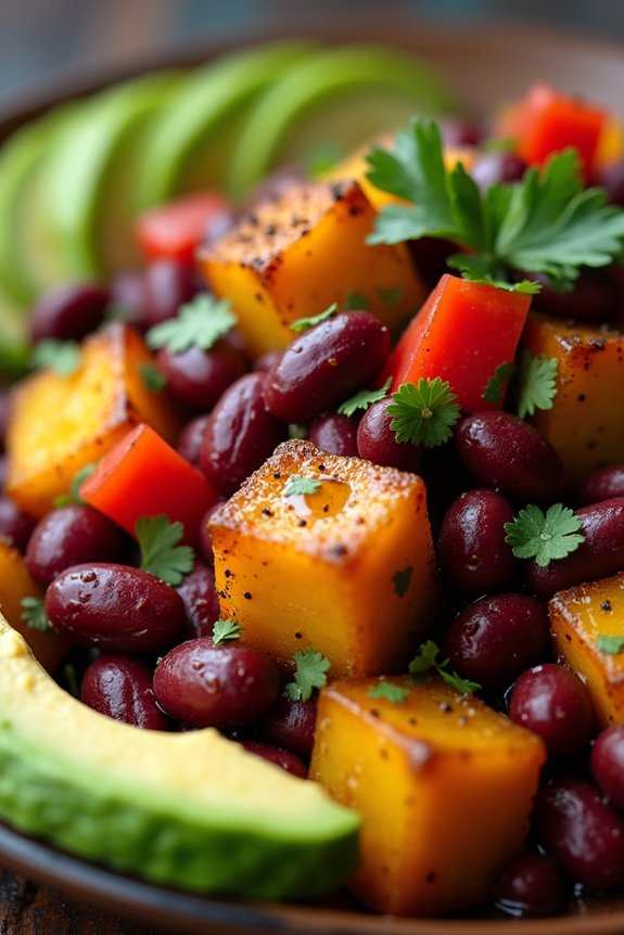 rich colombian bean hash