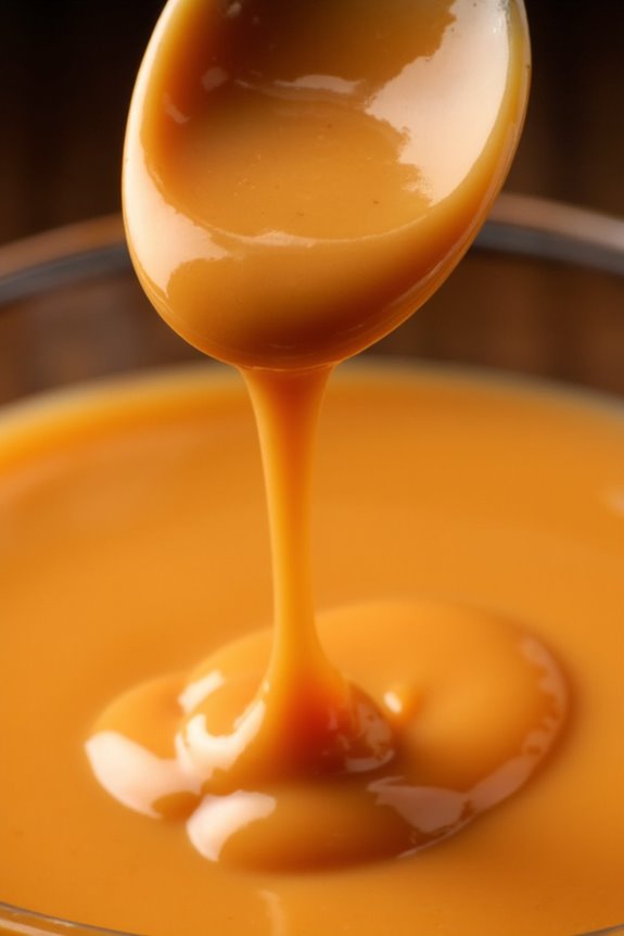 rich creamy caramel spread