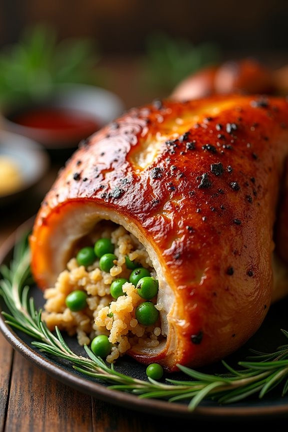 roasted pig with spices